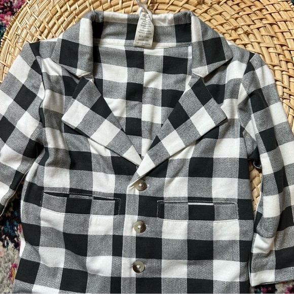 Kate Quinn Plaid Bamboo Blazer New - Picture 3 of 5